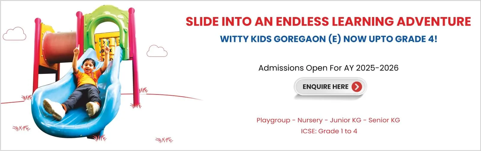 Main Homepage slider 3 & Witty Kids Goregaon Page slider